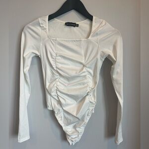 Pretty Little Thing rouched bodysuit